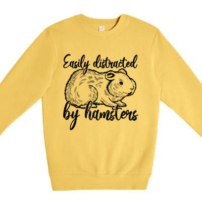 Cute Hamster Pet Gift Funny Hamster Gift Premium Crewneck Sweatshirt