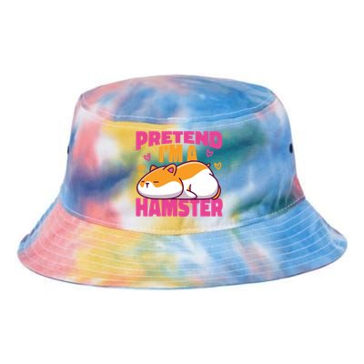 Cute Hamster Pretend I'm A Hamster Gift Tie Dye Newport Bucket Hat