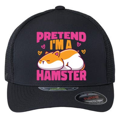 Cute Hamster Pretend I'm A Hamster Gift Flexfit Unipanel Trucker Cap