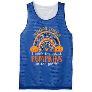 Cute Halloween Preschool Teacher I Teach The Cutest Pumpkins Gift Mesh Reversible Basketball Jersey Tank