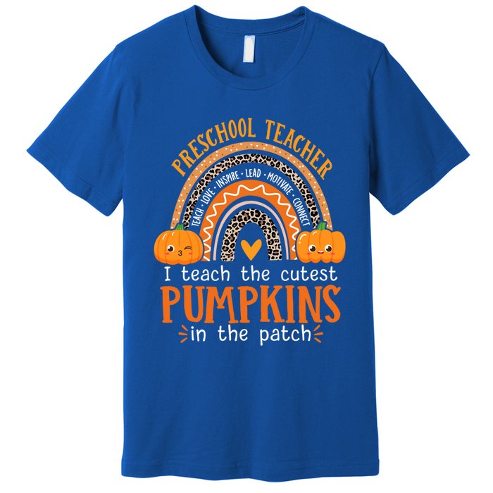 Cute Halloween Preschool Teacher I Teach The Cutest Pumpkins Gift Premium T-Shirt