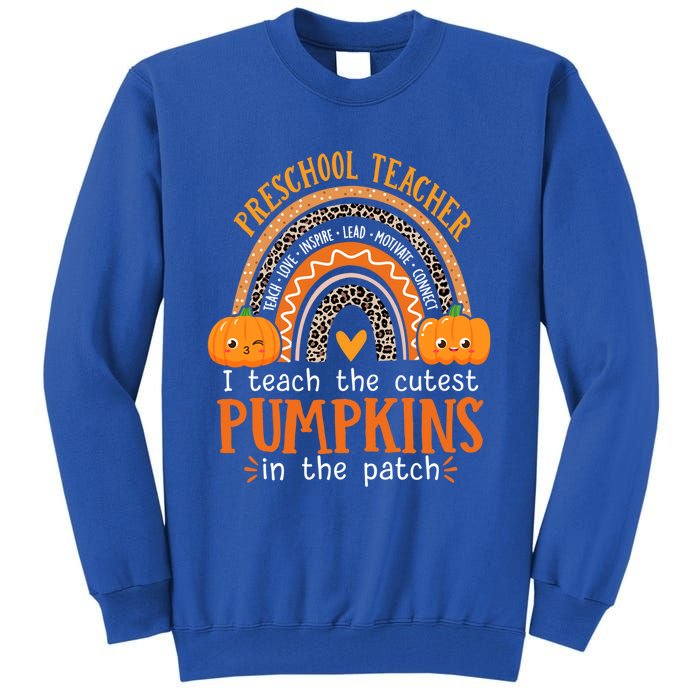 Cute Halloween Preschool Teacher I Teach The Cutest Pumpkins Gift Tall Sweatshirt