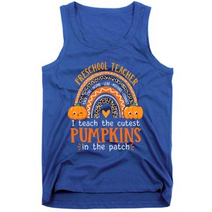 Cute Halloween Preschool Teacher I Teach The Cutest Pumpkins Gift Tank Top