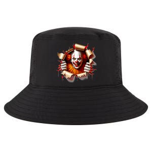 Creepy Halloween Peeking Through Clown Cool Comfort Performance Bucket Hat