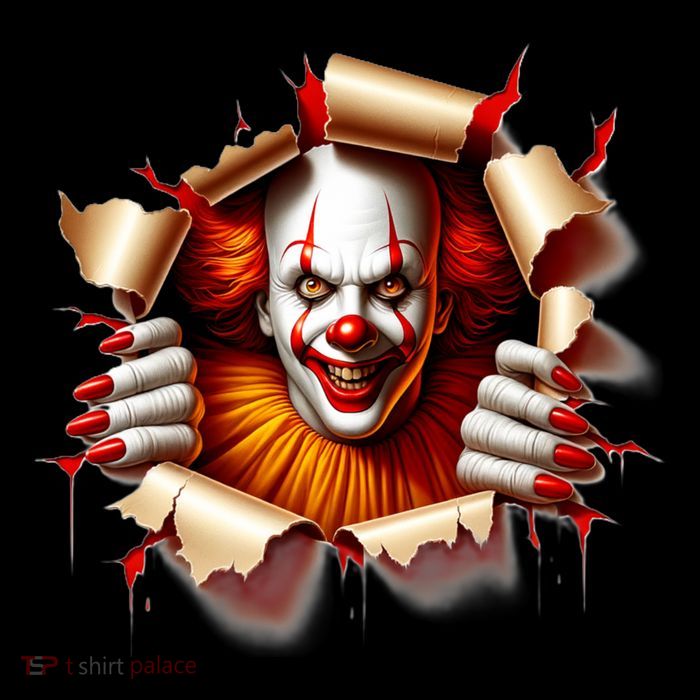 Creepy Halloween Peeking Through Clown City Backpack
