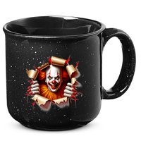 Creepy Halloween Peeking Through Clown 15oz Campfire Ceramic Mug