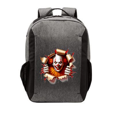 Creepy Halloween Peeking Through Clown Vector Backpack