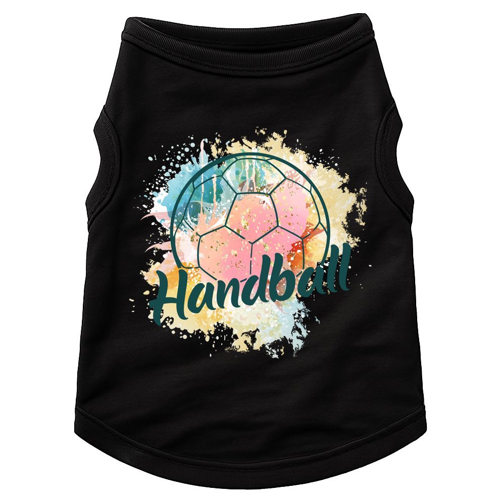 Colorful Handball Player Sport Ball Handball Gift Doggie Tank