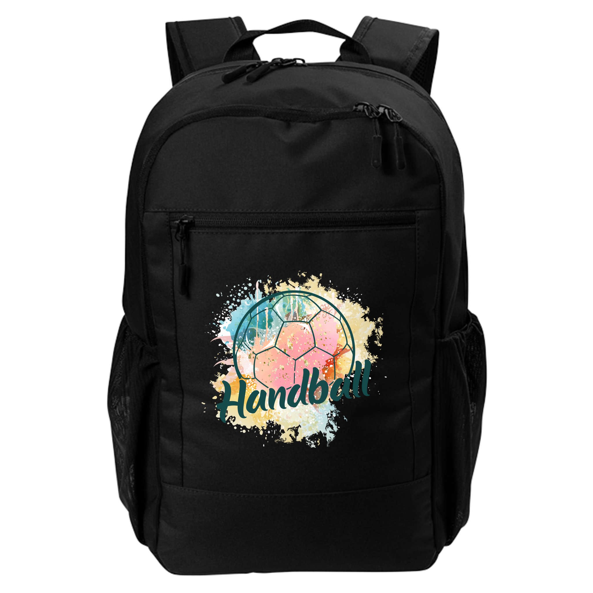 Colorful Handball Player Sport Ball Handball Gift Backpack