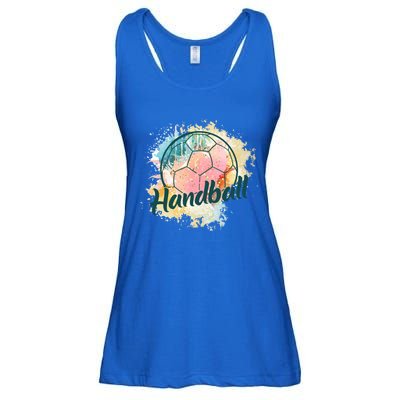 Colorful Handball Player Sport Ball Handball Gift Ladies Essential Flowy Tank