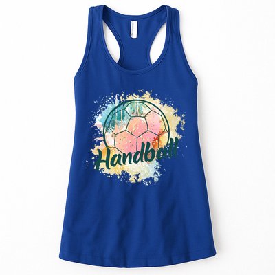 Colorful Handball Player Sport Ball Handball Gift Womens Tank Top