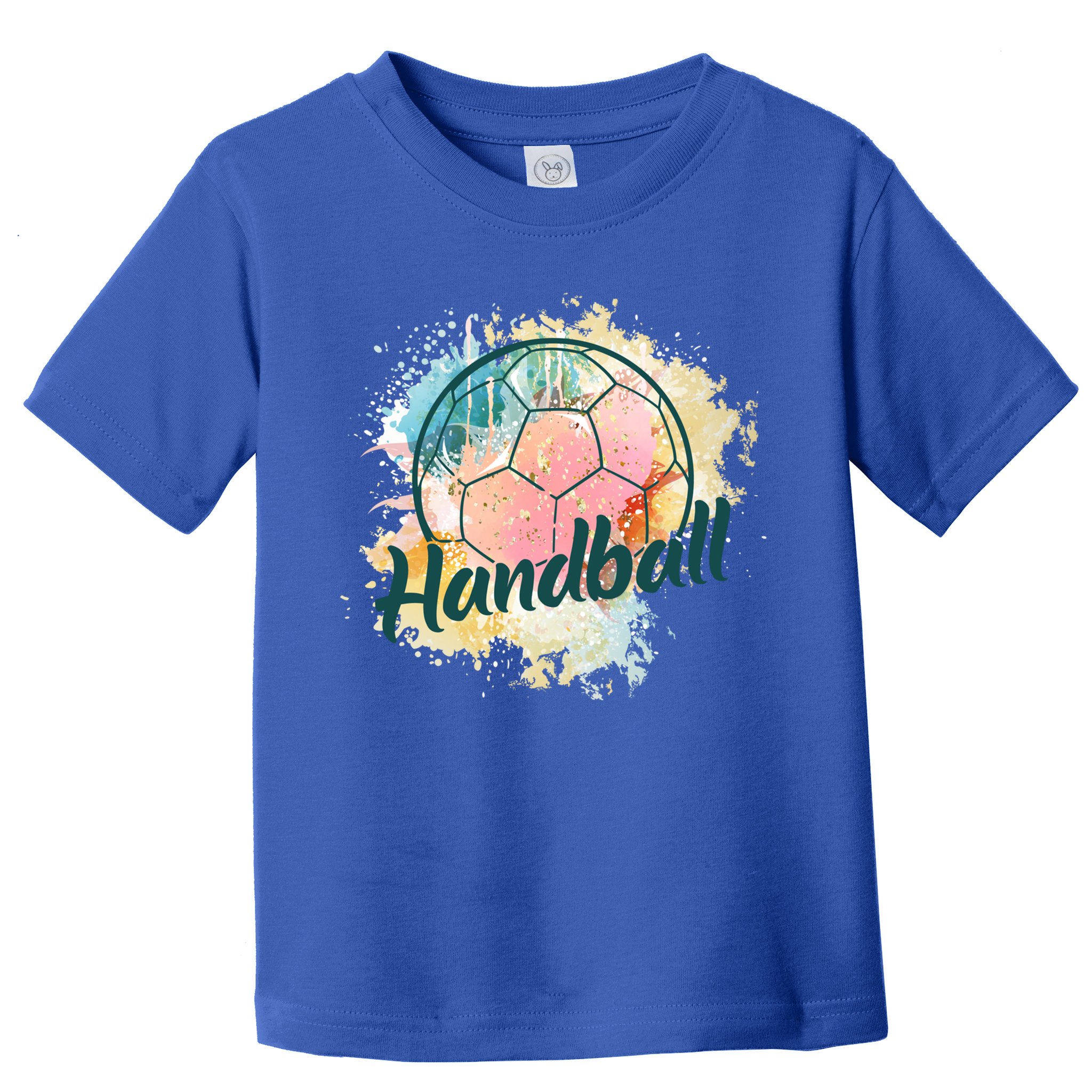 Colorful Handball Player Sport Ball Handball Gift Toddler T-Shirt