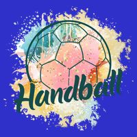 Colorful Handball Player Sport Ball Handball Gift Toddler T-Shirt