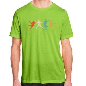 Colorful Handball Players Handball Team Handball Gift Adult ChromaSoft Performance T-Shirt