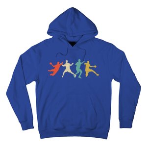 Colorful Handball Players Handball Team Handball Gift Hoodie