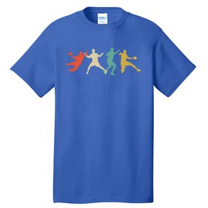 Colorful Handball Players Handball Team Handball Gift Tall T-Shirt