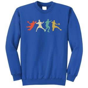 Colorful Handball Players Handball Team Handball Gift Tall Sweatshirt