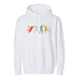 Colorful Handball Players Handball Team Handball Gift Garment-Dyed Fleece Hoodie