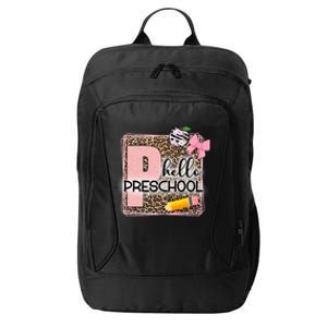 Cute Hello Pre School Teachers Students City Backpack