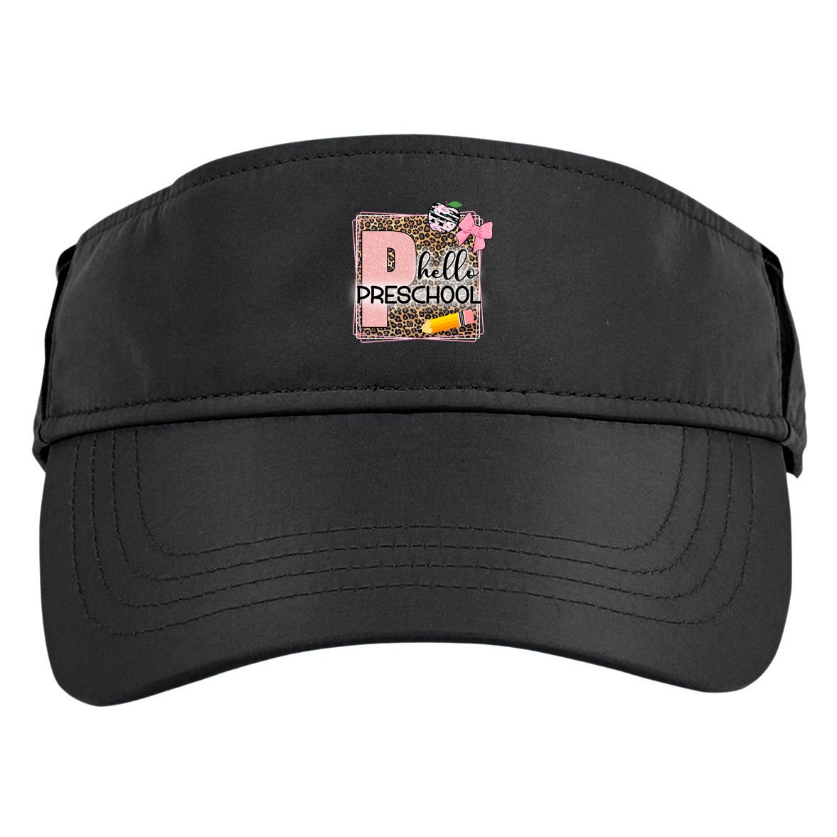Cute Hello Pre School Teachers Students Adult Drive Performance Visor