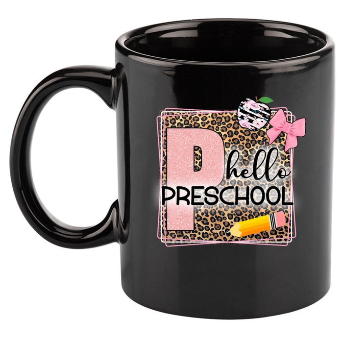 Cute Hello Pre School Teachers Students 11oz C Handle Ceramic Mug