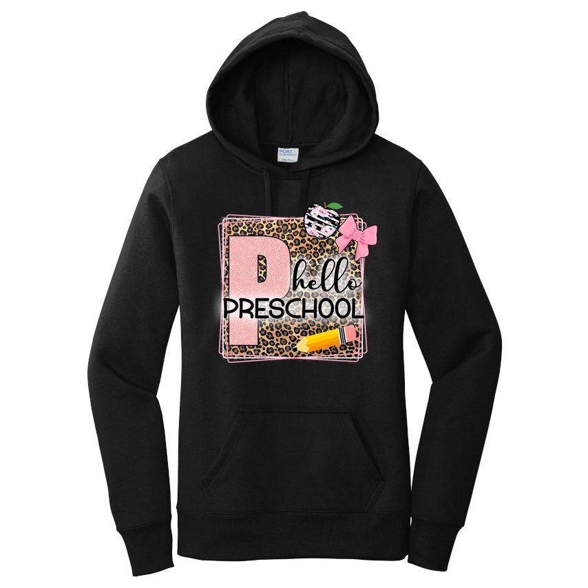 Cute Hello Pre School Teachers Students Women's Pullover Hoodie