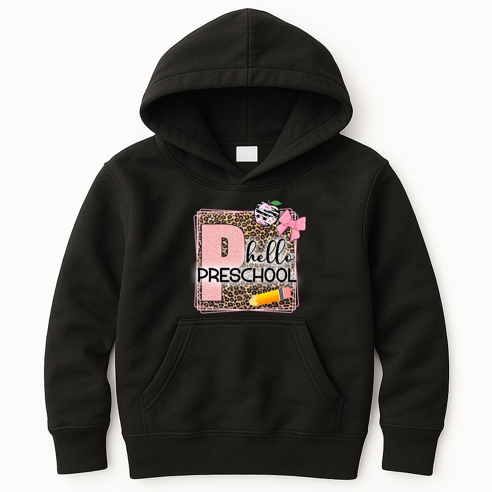 Cute Hello Pre School Teachers Students Kids Hoodie