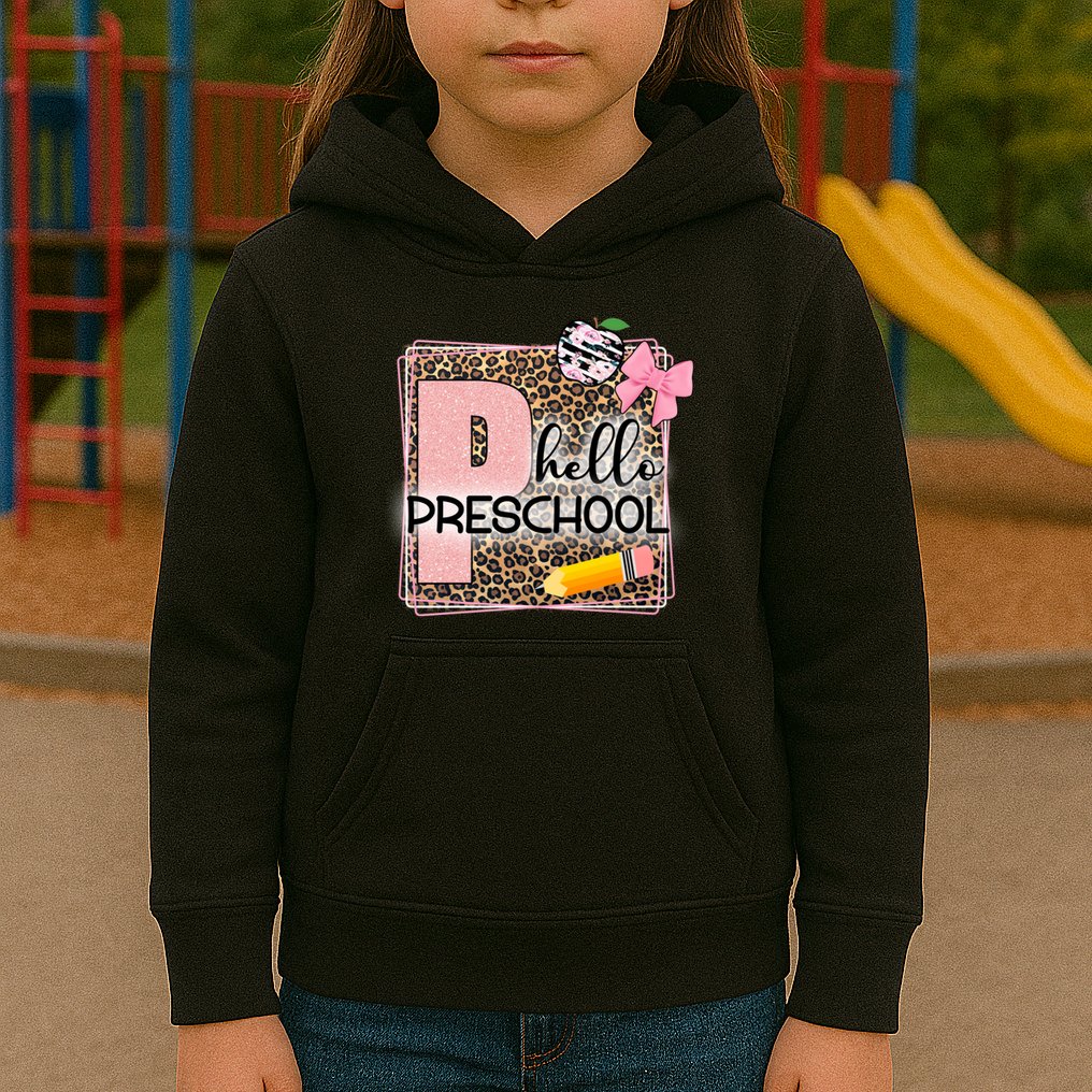 Cute Hello Pre School Teachers Students Kids Hoodie