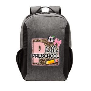 Cute Hello Pre School Teachers Students Vector Backpack