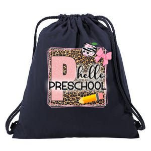 Cute Hello Pre School Teachers Students Drawstring Bag