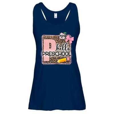 Cute Hello Pre School Teachers Students Ladies Essential Flowy Tank