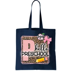 Cute Hello Pre School Teachers Students Tote Bag