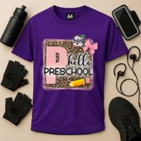 Cute Hello Pre School Teachers Students Cooling Performance Crew T-Shirt