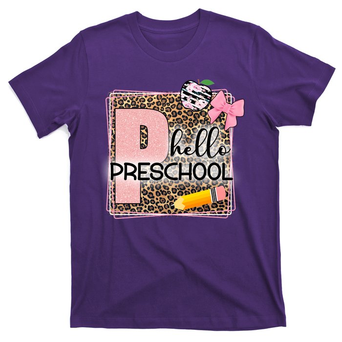 Cute Hello Pre School Teachers Students T-Shirt