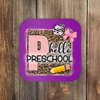 Cute Hello Pre School Teachers Students Coaster