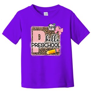 Cute Hello Pre School Teachers Students Toddler T-Shirt