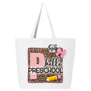 Cute Hello Pre School Teachers Students 25L Jumbo Tote