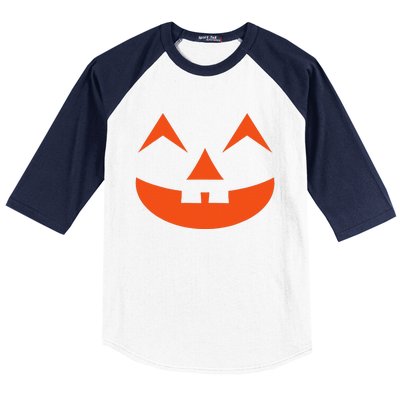 Creepy Halloween Pumpkin Face Halloween Jack O Lanterns Baseball Sleeve Shirt