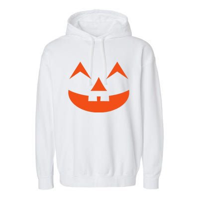 Creepy Halloween Pumpkin Face Halloween Jack O Lanterns Garment-Dyed Fleece Hoodie