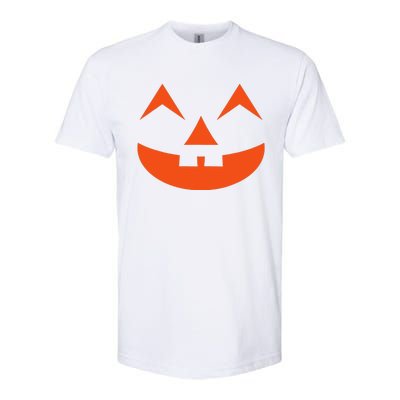 Creepy Halloween Pumpkin Face Halloween Jack O Lanterns Softstyle CVC T-Shirt