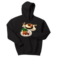 Chinese Hot Pot Asian Foodie Cuisine Cat Kids Hoodie