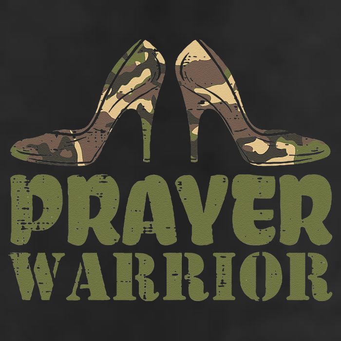 Camo Heels Prayer Warrior Faith God Jesus Christian Hat