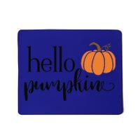 Cute Hello Pumpkin Thanksgiving Autumn Fall Leaves Design Funny Mousepad