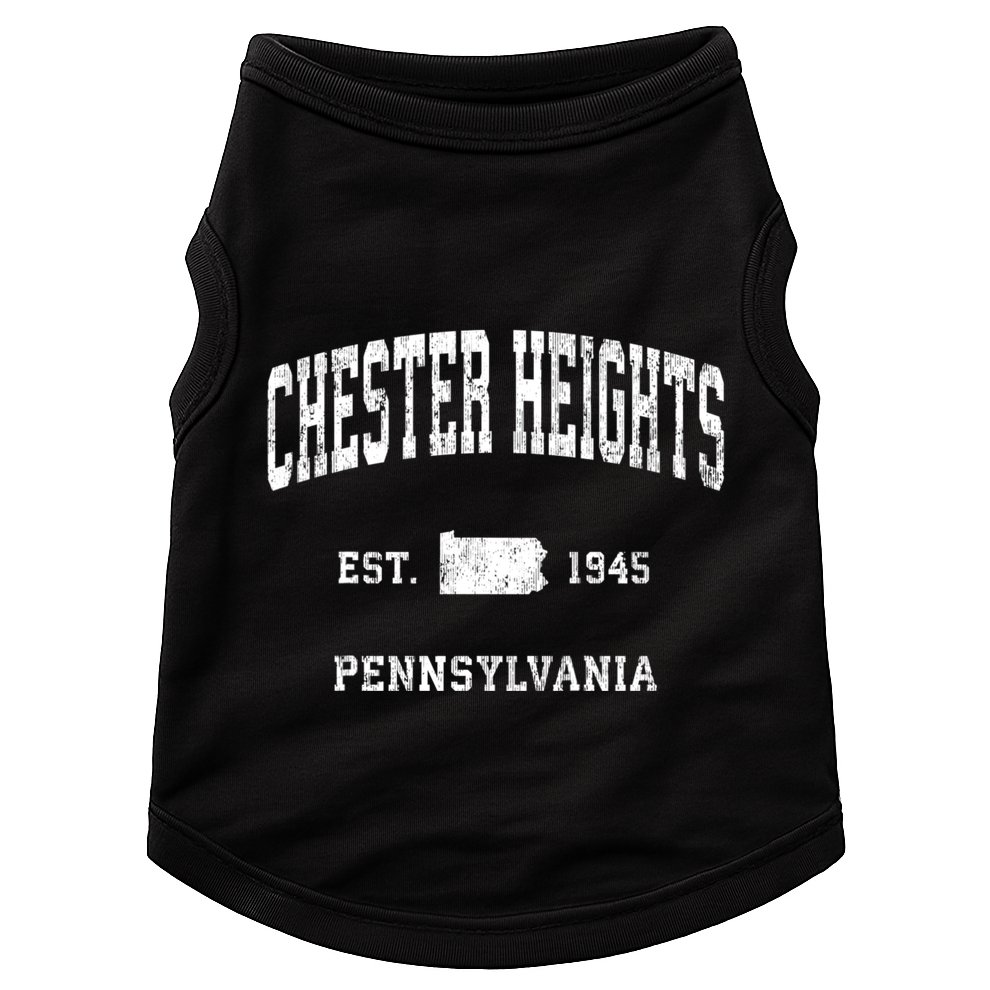 Chester Heights Pennsylvania Pa Vintage Athletic Sports Doggie Tank