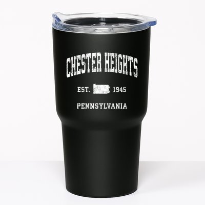 Chester Heights Pennsylvania Pa Vintage Athletic Sports Tumbler