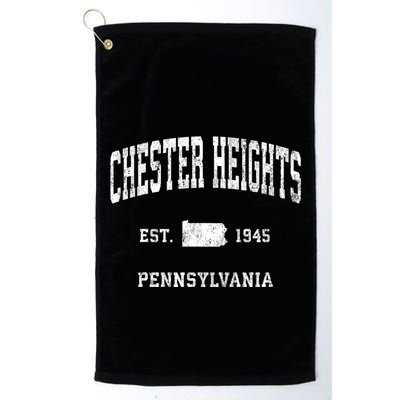 Chester Heights Pennsylvania Pa Vintage Athletic Sports Golf Towel