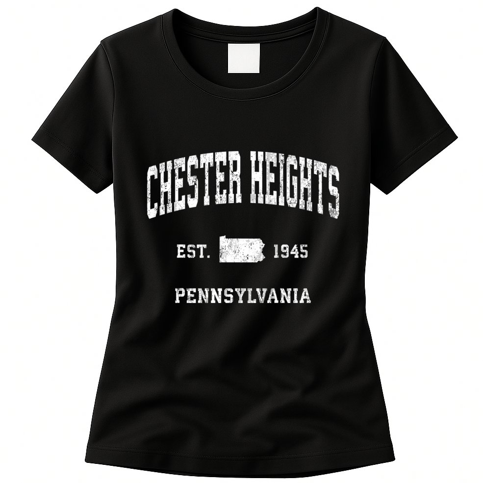 Chester Heights Pennsylvania Pa Vintage Athletic Sports Womens T-Shirt