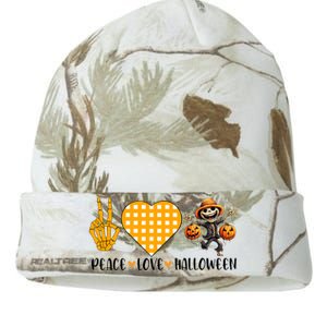 Cute Halloween Peace Love And Gnome Fall Gift Kati Licensed 12" Camo Beanie