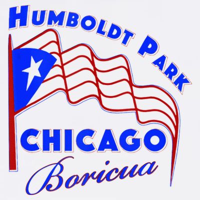 Chicago Humboldt Park Neighborhood Design Puerto Rican T-Shirt