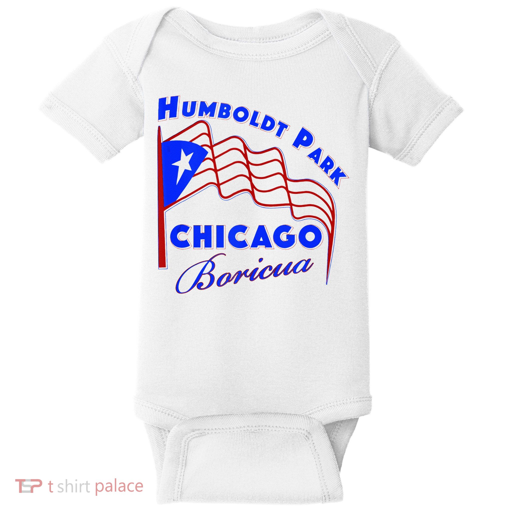 Chicago Humboldt Park Neighborhood Design Puerto Rican Baby Bodysuit
